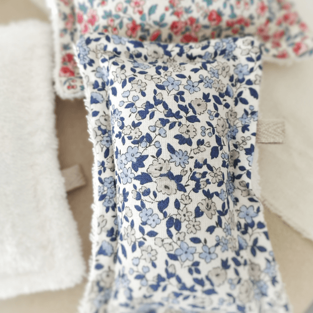 Éponge lavable et réutilisable en coton Liberty et éponge de coton certifiés Oeko-Tex