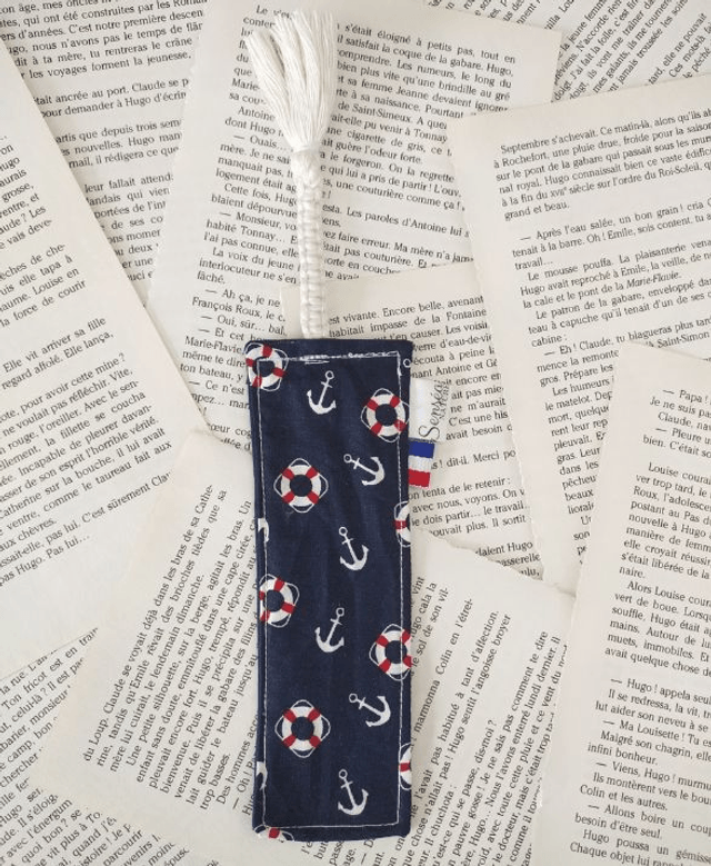 Marque-page «Bouée et ancre marine»