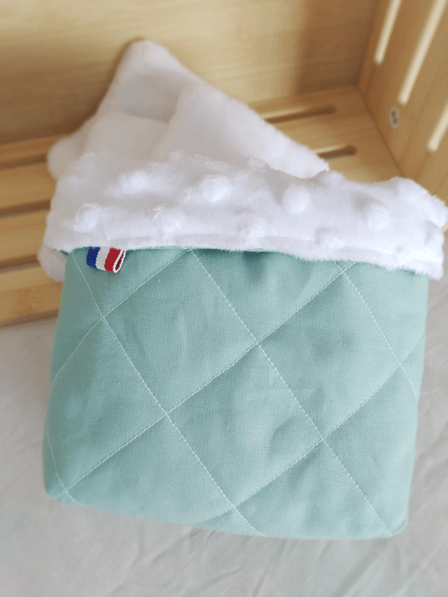 Panière de 7 lingettes double face en bambou