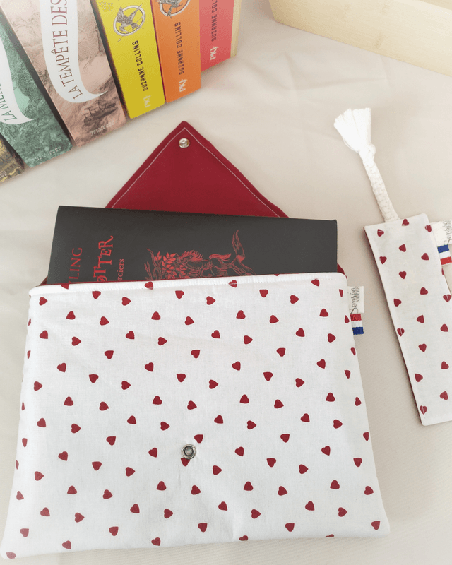 Marque-pages « Petits Cœurs rouges »