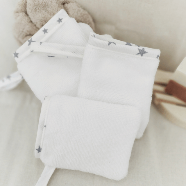 Mini Gant de Toilette en Éponge de Bambou Écologique