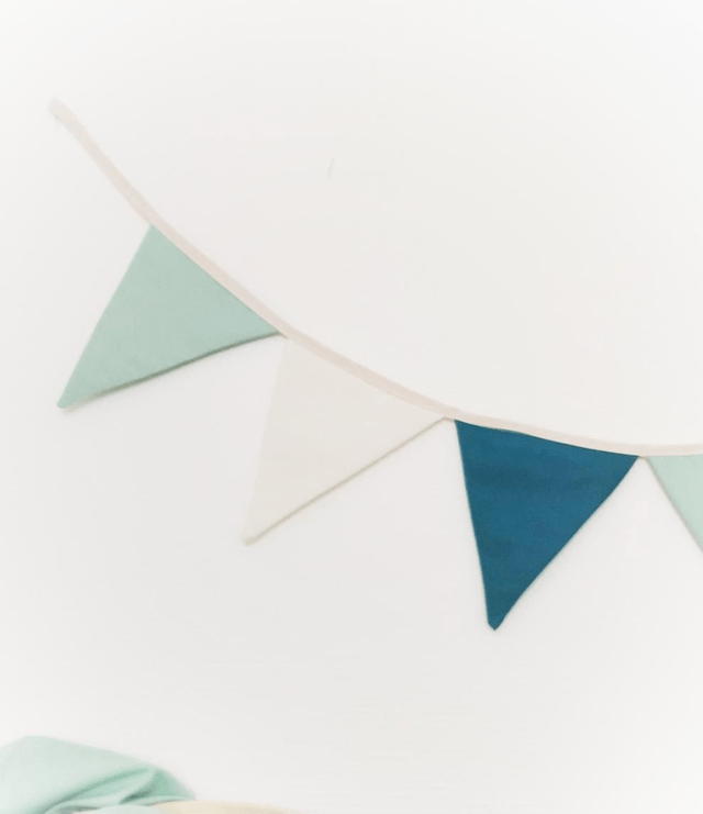 Guirlande de Fanions en Tissu - Décoration pour Chambre d’Enfant