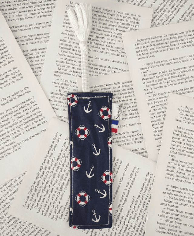 Marque-page «Bouée et ancre marine»